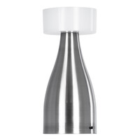 GloboStar® DOLLY 76468 Επαναφορτιζόμενο Επιτραπέζιο Φωτιστικό Πορτατίφ LED 1.5W 105lm 120° DC 5V IP44 CCT Ultra Θερμό 1500K - Φυσικό Λευκό 4500K - Ψυχρό Λευκό 6000K Dimmable Ασημί & Λευκό Πλαστικό - Μ9 x Π9 x Υ21cm - 2 Χρόνια Εγγύηση
