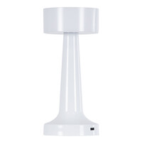 GloboStar® NANNA 76471 Επαναφορτιζόμενο Επιτραπέζιο Φωτιστικό Πορτατίφ LED 1.5W 105lm 120° DC 5V IP44 CCT Ultra Θερμό 1500K - Φυσικό Λευκό 4500K - Ψυχρό Λευκό 6000K Dimmable Λευκό Πλαστικό - Μ9 x Π9 x Υ21cm - 2 Χρόνια Εγγύηση