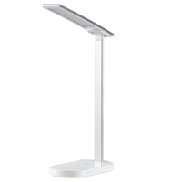 GloboStar® 76531 Επιτραπέζιο Φωτιστικό Πορτατίφ LED 5W 500lm 180° DC 5V IP20 CCT Θερμό Λευκό 2700K - Φυσικό Λευκό 4500K - Ψυχρό Λευκό 6000K Dimmable Λευκό Αλουμίνιο - Μ25 x Π10.5 x Υ35.5cm - 2 Xρόνια Εγγύηση
