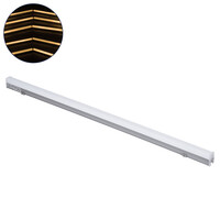 GloboStar® DIGI-BAR 90213 Ψηφιακή Μπάρα Φωτισμού Wall Washer Digital Pixel Facade Tuber Bar LED 12W 840lm 180° DC 24V Αδιάβροχο IP65 Θερμό Λευκό 2700K DMX512 Dimmable - Ασημί & Λευκό - Μ100 x Π3 x Υ4.5cm - 3 Χρόνια Εγγύηση