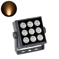 GLOBOSTAR® FLOOD-TINY 90367 Προβολέας Σποτ Wall Washer LED 27W 2295lm 3° DC 24V Αδιάβροχο IP65 Αρχιτεκτονικό Πορτοκαλί 2200K Dimmable - Γκρι Ανθρακί - Μ13.8 x Π16.4 x Υ7cm - 3 Χρόνια Εγγύηση