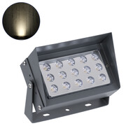 GLOBOSTAR® FLOOD-KAMY 90373 Προβολέας Σποτ Wall Washer με Αντιθαμβωτική Γρίλια LED 30W 2850lm 5° DC 24V Αδιάβροχο IP65 Φυσικό Λευκό 4500K Dimmable - Γκρι Ανθρακί - Μ19.5 x Π10.7 x Υ9.5cm - 3 Χρόνια Εγγύηση