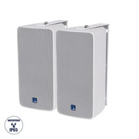 GloboStar® FDB ES106WT 98003 Facilities Speaker - Παθητικό Ηχείο Εγκαταστάσεων Επιτοίχιο με Μετασχηματιστή 100V & 16Ω - 80W RMS (320W Peak) - 1 x 6" Inches LF & 1 x 1" Inches HF - Αδιάβροχο IP65 - Λευκό - Μ18.2 x Π22.4 x Υ36.2cm - Ζεύγος