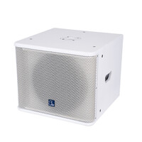 GloboStar® FDB ES112SA 98007 Facilities Speaker - Ενεργό Αυτοενισχυόμενο Ηχείο Subwoofer Εγκαταστάσεων Επιδαπέδιο με Ψηφιακό Ενισχυτή BA1.6 AC 220V/50-60Hz - 600W RMS (1400W Peak) - 1 x 12" Inches LF - IP20 - Λευκό - Μ44.5 x Π44.5 x Υ37.5cm