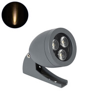 GLOBOSTAR® TREELIGHT-TREESPO 90465 Σποτ Φωτισμού για Φυτά - Δέντρα LED 6W 660lm 15° DC 24V Αδιάβροχο IP67 Θερμό Λευκό 2700K Dimmable - Γκρι Ανθρακί - Μ6.6 x Π9 x Υ12cm - 3 Χρόνια Εγγύηση