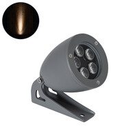 GLOBOSTAR® TREELIGHT-TREESPO 90468 Σποτ Φωτισμού για Φυτά - Δέντρα LED 12W 1260lm 15° DC 24V Αδιάβροχο IP67 Αρχιτεκτονικό Πορτοκαλί 2200K Dimmable - Γκρι Ανθρακί - Μ9 x Π11 x Υ9cm - 3 Χρόνια Εγγύηση