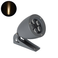 GLOBOSTAR® TREELIGHT-TREESPO 90469 Σποτ Φωτισμού για Φυτά - Δέντρα LED 12W 1320lm 15° DC 24V Αδιάβροχο IP67 Θερμό Λευκό 2700K Dimmable - Γκρι Ανθρακί - Μ9 x Π11 x Υ9cm - 3 Χρόνια Εγγύηση