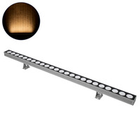 GLOBOSTAR® WASHER-JAVIA 90555 Μπάρα Φωτισμού Wall Washer LED 48W 4080lm 5° DC 24V Αδιάβροχο IP67 Θερμό Λευκό 2700K Dimmable - Γκρι Ανθρακί - Μ100 x Π5.2 x Υ3.6cm - 3 Χρόνια Εγγύηση