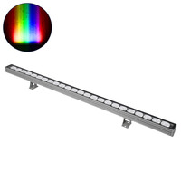GLOBOSTAR® WASHER-JAVIA 90557 Μπάρα Φωτισμού Wall Washer LED 48W 3840lm 5° DC 24V Αδιάβροχο IP67 RGBW DMX512 Dimmable - Γκρι Ανθρακί - Μ100 x Π5.2 x Υ3.6cm - 3 Χρόνια Εγγύηση