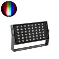 GLOBOSTAR® FLOOD-ZANA 90559 Προβολέας Σποτ Wall Washer LED 100W 8500lm 30° DC 24V Αδιάβροχο IP65 RGBW DMX512 Dimmable - Γκρι Ανθρακί - Μ45.5 x Π28 x Υ10cm - 3 Χρόνια Εγγύηση