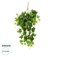 GloboStar® Artificial Garden IVY HANGING BRANCH 20253 Τεχνητό Διακοσμητικό Κρεμαστό Φυτό Κισσός Υ130cm
