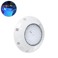 GLOBOSTAR® POOLETI 61541 Υποβρύχιο Φωτιστικό για Σιντριβάνια/Πισίνες LED 25W 1750lm 120° AC/DC 12V Αδιάβροχο IP68 Μπλε Dimmable  - 2m VDE Rubber Καλώδιο - Φ30 x Υ6.5cm - 3 Χρόνια Εγγύηση