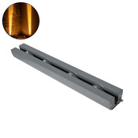 GLOBOSTAR® WINDOW-ARTE 90722 Αρχιτεκτονικό Φωτιστικό Ανάδειξης Παραθύρων Window Light LED 36W 3060lm 8x180° DC 24V Αδιάβροχο IP67 Αρχιτεκτονικό Πορτοκαλί 2200K Dimmable - Γκρι Ανθρακί - Μ25 x Π7 x Υ4.5cm - 3 Χρόνια Εγγύηση