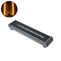 GLOBOSTAR® WINDOW-RAFI 90726 Αρχιτεκτονικό Φωτιστικό Ανάδειξης Παραθύρων Window Light LED 18W 1530lm 8x180° DC 24V Αδιάβροχο IP67 Αρχιτεκτονικό Πορτοκαλί 2200K Dimmable - Γκρι Ανθρακί - Μ30.5 x Π6.7 x Υ4.5cm - 3 Χρόνια Εγγύηση