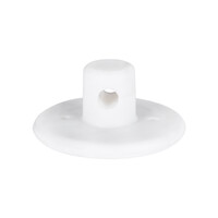 GloboStar® DIY 77561 Επιτοίχιο Εξάρτημα Στήριξης Καλωδίου Φωτιστικού - Φ4.5 x Υ2cm - Λευκό - Σιλικόνης - 5 Χρόνια Εγγύηση