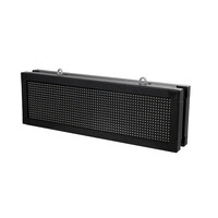 GloboStar® DISPLAY 90268 Κυλιόμενη Ψηφιακή Επιγραφή 64x16cm P10 Διπλής Όψης LED AC 220-240V Αδιάβροχο IP65 Κόκκινο - WiFi Control μέσω FK APP - Αισθητήρας Θερμοκρασίας & Υγρασίας - Μ70.5 x Π11 x Υ22.5cm - 2 Χρόνια Εγγύηση