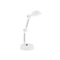 GloboStar® MICHEL 202-0062 Επιτραπέζιο Φωτιστικό Πορτατίφ LED 6W 540lm 120° AC220-240V IP20 Ψυχρό Λευκό 6000K Λευκό Πλαστικό - Μ20 x Π14.5 x Υ33cm - 2 Χρόνια Εγγύηση
