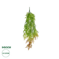 GloboStar® Artificial Garden HANGING FERN 20854 Τεχνητό Διακοσμητικό Κρεμαστό Φυτό Φτέρη Μ30 x Π14 x Υ85cm
