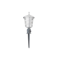 GloboStar® ZARDIN 203-0241 Vintage Καρφωτό Φωτιστικό Φαναράκι Μονόφωτο 1 x E27 IP44 Λευκό Πλαστικό Σώμα - Μ16 x Π16 x Υ51cm