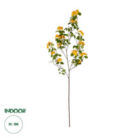 GloboStar® Artificial Garden ORANGE APRICOT BRANCH 21325 Τεχνητό Διακοσμητικό Πορτοκαλί Κλαδί Ροδακινίας Y100cm
