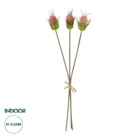 GloboStar® Artificial Garden PINK VELVET FRUIT BOUQET 21377 Τεχνητό Διακοσμητικό  Μπουκέτο Βερμπάσκο Y56cm