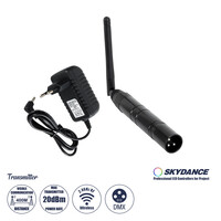 GLOBOSTAR® SKYDANCE-DM-WT 71577 DMX512 Ασύρματος Πομπός RF 2.4Ghz ISM GFSK 20dBm 400m Αρσενικό XLR3 DC 5V IP20 - Μ1.9 x Π1.9 x Υ22cm - 5 Χρόνια Εγγύηση