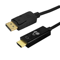 POWERTECH καλώδιο DisplayPort σε HDMI CAB-H182, 4K/30Hz, 21.6 Gbps, 1m, μαύρο
