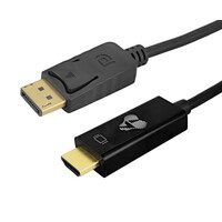 POWERTECH καλώδιο DisplayPort σε HDMI CAB-H187, 4K/60Hz, 21.6 Gbps, 1.5m, μαύρο