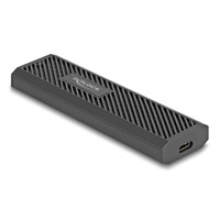 DELOCK θήκη για M.2 NVMe PCIe/SATA SSD 42031, 20Gbps, tool free, μαύρη