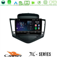 Cadence x Series Chevrolet Cruze 2009-2012 8core Android 14 4+64gb Navigation Multimedia Tablet 9" u-x-Cv0045
