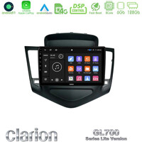 Clarion Gl700 Lite Series 8core Android11 6+128gb Chevrolet Cruze 2009-2012 Navigation Multimedia Tablet 9" με Carplay & Android Auto u-G76l-Cv0045