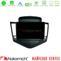 Nakamichi Nam5260 Series 4core Android12 4+64gb Chevrolet Cruze 2009-2012 Navigation Multimedia Tablet 9" με Carplay & Android Auto u-n44-Cv0045