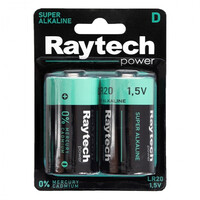 jager ΜΠΑΤΑΡΙΕΣ ΑΛΚΑΛΙΚΕΣ RAYTECH LR20 1.5V ULTRA ALKALINE (LR20-RAYTECH)