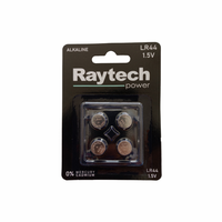 jager ΜΠΑΤΑΡΙΕΣ ΑΛΚΑΛΙΚΕΣ RAYTECH AG13 - LR44 1.5V 4τμχ (LR44-RAYTECH)