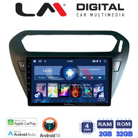 LM Digital - LM ZN4294B GPS Οθόνη OEM Multimedia Αυτοκινήτου για Citroen Elysee 2013 > Peugeot 301 2013 > (CarPlay/AndroidAuto/BT/GPS/WIFI/GPRS) electriclife