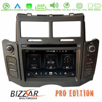 Bizzar Toyota Yaris Grey Color Android 10 8core Navigation Multimediau-bl-8c-Ty47gr-pro