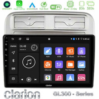 Clarion Gl300 Series 4core Android11 2+32gb Fiat Grande Punto 2006-2011 Navigation Multimedia Tablet 9" με Carplay & Android Auto u-gl3-Ft1781