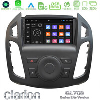 Clarion Gl700 Lite Series 8core Android11 2+32gb Ford Transit Connect Navigation Multimedia Tablet 9" με Carplay & Android Auto u-G72l-Fd2854