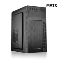 ALCATROZ MATX PC CASE AZZURA COMPACTO 500 BLACK