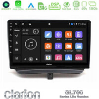 Clarion Gl700 Lite Series 8core Android11 6+128gb Ford Courier 2015-2023 Navigation Multimedia Tablet 9" με Carplay & Android Auto u-G76l-Fd1794