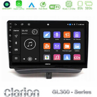 Clarion Gl300 Series 4core Android11 2+32gb Ford Courier 2015-2023 Navigation Multimedia Tablet 9" με Carplay & Android Auto u-gl3-Fd1794