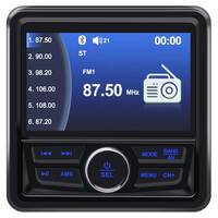 Bizzar Marine Multimedia Receiver Radio / tft / usb / aux / bt Audio r-Ms40rv