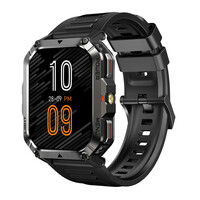 BLACKVIEW MULTI-FUNCTION SMARTWATCH WITH FLASHLIGHT COMPASS BT CALL & HEALTH MANAGEMENT BLACK