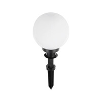 GLOBOSTAR® AGROS 61593 Φωτιστικό Κήπου / Καρφωτό με Ντουί 1 x E27 AC 220-240V Αδιάβροχο IP65 - Λευκό & Μάυρο - Μ20 x Π20 x Υ54cm