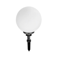 GLOBOSTAR® AGROS 61708 Φωτιστικό Κήπου / Καρφωτό με Ντουί 1 x E27 AC 220-240V Αδιάβροχο IP65 - Λευκό & Μάυρο - Μ30 x Π30 x Υ64cm