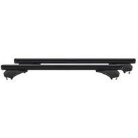 14680/MB ΜΠΑΡΕΣ ΑΛΟΥΜΙΝΙΟΥ SONIC BLACK 120cm ΣΕ ΜΑΥΡΟ ΧΡΩΜΑ ΓΙΑ ΟΡΟΦΗ ΜΕ FLUSH ΚΑΙ RAISED RAILS MENABO - 2 ΤΕΜ.