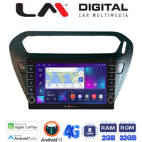LM Digital - LM ZG8294B GPS Οθόνη OEM Multimedia Αυτοκινήτου για Citroen Elysee 2013 > Peugeot 301 2013 > (CarPlay/AndroidAuto/BT/GPS/WIFI/GPRS) electriclife