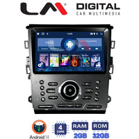 LM_Digital LM Digital - LM ZL4370 GPS Οθόνη OEM Multimedia Αυτοκινήτου για Ford Mondeo 2014> (BT/GPS/WIFI/GPRS) electriclife