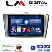 LM Digital - LM ZN4027G GPS Οθόνη OEM Multimedia Αυτοκινήτου για Toyota Avensis 2009 > 2016 (CarPlay/AndroidAuto/BT/GPS/WIFI/GPRS) electriclife
