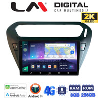 LM Digital - LM ZQ8294B GPS Οθόνη OEM Multimedia Αυτοκινήτου για Citroen Elysee 2013 > Peugeot 301 2013 > (CarPlay/AndroidAuto/BT/GPS/WIFI/GPRS) electriclife